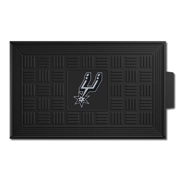 Wholesale-San Antonio Spurs Medallion Door Mat NBA Outdoor Door Mat - 19.5" x 31" SKU: 11426