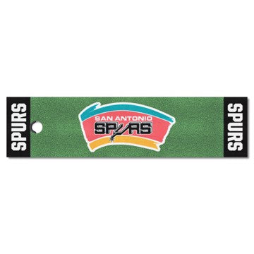 Wholesale-San Antonio Spurs Putting Green Mat - Retro Collection NBA 18" x 72" SKU: 35389