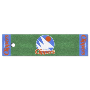 Wholesale-San Diego Clippers Putting Green Mat - Retro Collection NBA 18" x 72" SKU: 35397