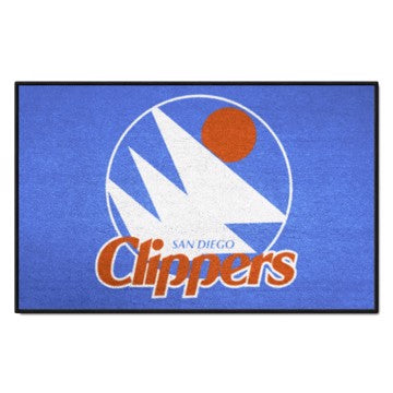 Wholesale-San Diego Clippers Starter Mat - Retro Collection NBA Accent Rug - 19" x 30" SKU: 35393