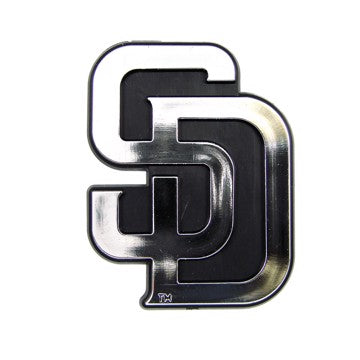 Wholesale-San Diego Padres Molded Chrome Emblem MLB Plastic Auto Accessory SKU: 60231