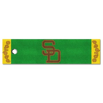 Wholesale-San Diego Padres Putting Green Mat - Retro Collection MLB 18" x 72" SKU: 1998
