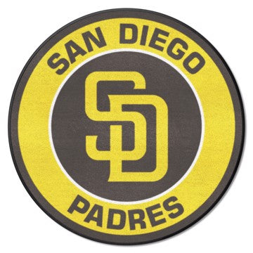Wholesale-San Diego Padres Roundel Mat MLB Accent Rug - Round - 27" diameter SKU: 18148