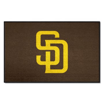 Wholesale-San Diego Padres Starter Mat MLB Accent Rug - 19" x 30" SKU: 6535
