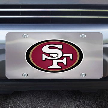 Wholesale-San Francisco 49ers Diecast License Plate NFL Exterior Auto Accessory - 12" x 6" SKU: 27378