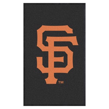 Wholesale-San Francisco Giants 3X5 High-Traffic Mat with Durable Rubber Backing MLB Commercial Mat - Portrait Orientation - Indoor - 33.5" x 57" SKU: 9864