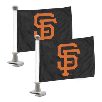 Wholesale-San Francisco Giants Ambassador Flags MLB Mini Suto Flags - 2 Piece - 4" x 6" SKU: 61851