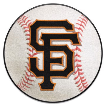 Wholesale-San Francisco Giants Baseball Mat MLB Accent Rug - Round - 27" diameter SKU: 6539