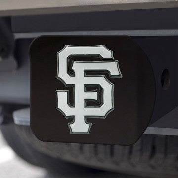 Wholesale-San Francisco Giants Hitch Cover MLB Chrome Emblem on Black Hitch - 3.4" x 4" SKU: 26699