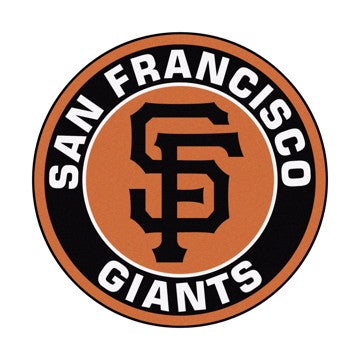 Wholesale-San Francisco Giants Roundel Mat MLB Accent Rug - Round - 27" diameter SKU: 32431