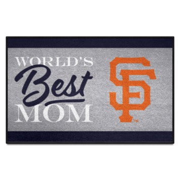 Wholesale-San Francisco Giants Starter Mat - World's Best Mom MLB Accent Rug - 19" x 30" SKU: 34110