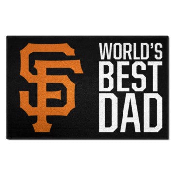 Wholesale-San Francisco Giants World's Best Dad Starter Mat MLB Accent Rug - 19" x 30" SKU: 31137