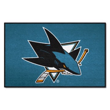 Wholesale-San Jose Sharks Starter Mat NHL Accent Rug - 19" x 30" SKU: 10667