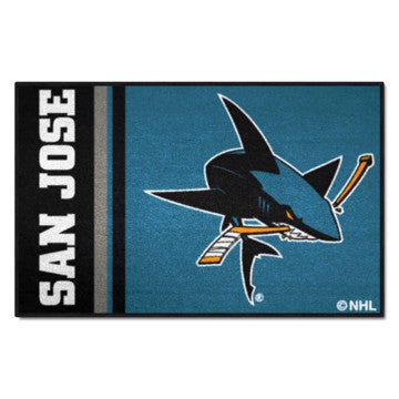 Wholesale-San Jose Sharks Starter Mat - Uniform NHL Accent Rug - 19" x 30" SKU: 19275