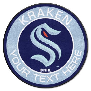 Wholesale-Seattle Kraken Roundel Mat NHL Accent Rug - Round - 27" diameter SKU: 30088