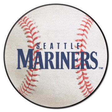 Wholesale-Seattle Mariners Baseball Mat MLB Accent Rug - Round - 27" diameter SKU: 32814