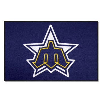 Wholesale-Seattle Mariners Starter Mat - Retro Collection MLB Accent Rug - 19" x 30" SKU: 2119