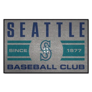 Wholesale-Seattle Mariners Starter Mat - Uniform MLB Accent Rug - 19" x 30" SKU: 32832