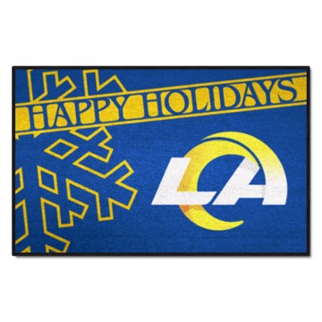 Wholesale-Seattle Seahawks Happy Holidays Starter Mat NFL Accent Rug - 19" x 30" SKU: 17651