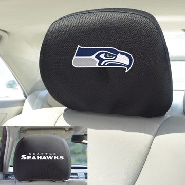 Wholesale-Seattle Seahawks Headrest Cover NFL Universal Fit - 10" x 13" SKU: 12515