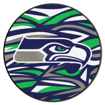 Wholesale-Seattle Seahawks NFL x FIT Roundel Mat NFL Accent Rug - Round - 27" diameter SKU: 23366