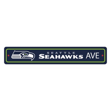 Wholesale-Seattle Seahawks Team Color Street Sign Décor 4in. X 24in. Lightweight NFL Lightweight Décor - 4" X 24" SKU: 32228