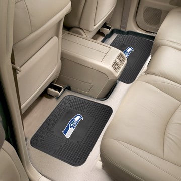 Wholesale-Seattle Seahawks Utility Mat Set NFL Back Seat Car Floor Mats - 2 Piece Set - 14" x 17" SKU: 12359