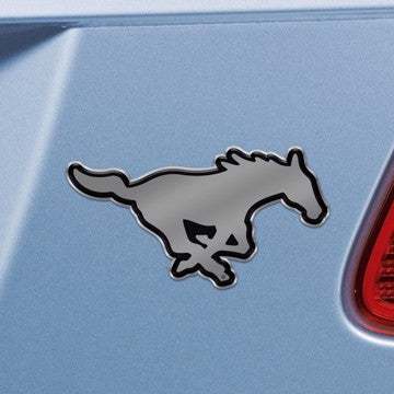 Wholesale-SMU Chrome Emblem SMU Mustangs 3D Chromed Metal Emblem SKU: 33279