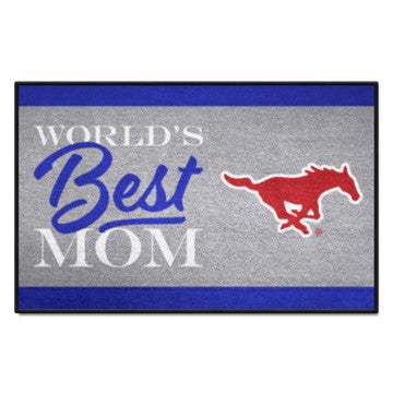 Wholesale-SMU Mustangs Starter Mat - World's Best Mom 19"x30" SKU: 34571
