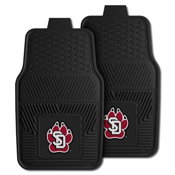 Wholesale-South Dakota Coyotes 2-pc Vinyl Car Mat Set 17in. x 27in. - 2 Pieces SKU: 13574