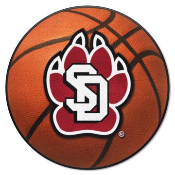 Wholesale-South Dakota Coyotes Basketball Mat 27" diameter SKU: 3040