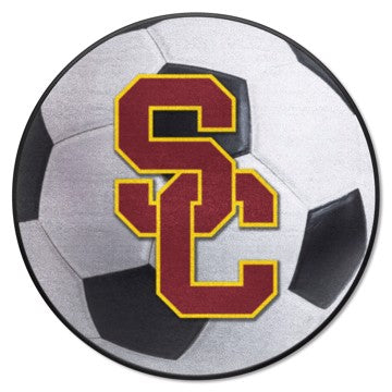 Wholesale-Southern California Trojans Soccer Ball Mat 27" diameter SKU: 1344