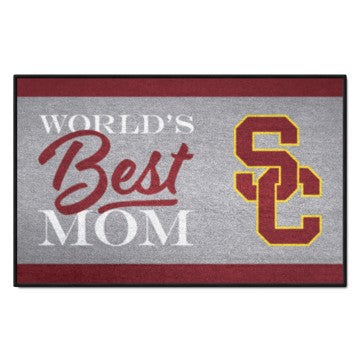 Wholesale-Southern California Trojans Starter Mat - World's Best Mom 19"x30" SKU: 34587