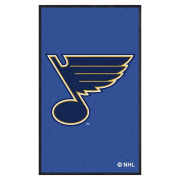 Wholesale-St. Louis Blues 3X5 High-Traffic Mat with Rubber Backing NHL Commercial Mat - Portrait Orientation - Indoor - 33.5" x 57" SKU: 12880