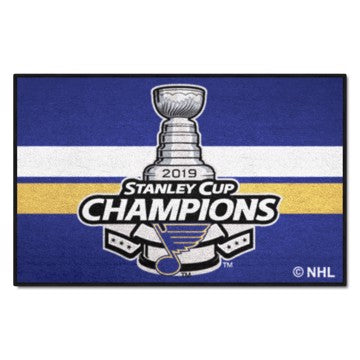 Wholesale-St. Louis Blues Championship Starter Mat NHL Accent Rug - 19" x 30" SKU: 25306