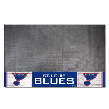 Wholesale-St. Louis Blues Grill Mat - Retro Collection NHL Vinyl Mat - 26" x 42" SKU: 35583