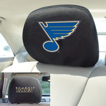 Wholesale-St. Louis Blues Headrest Cover Set NHL Universal Fit - 10" x 13" SKU: 17188