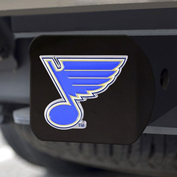 Wholesale-St. Louis Blues Hitch Cover NHL Color Emblem on Black Hitch - 3.4" x 4" SKU: 22793