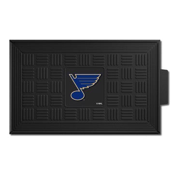 Wholesale-St. Louis Blues Medallion Door Mat NHL Outdoor Door Mat - 19.5" x 31" SKU: 11487