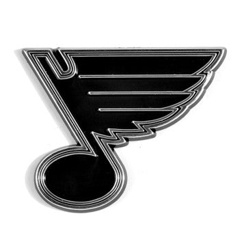 Wholesale-St. Louis Blues Molded Chrome Emblem NHL Plastic Auto Accessory SKU: 60314