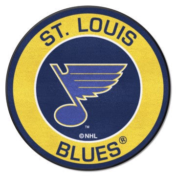 Wholesale-St. Louis Blues Roundel Mat NHL Accent Rug - Round - 27" diameter SKU: 18886