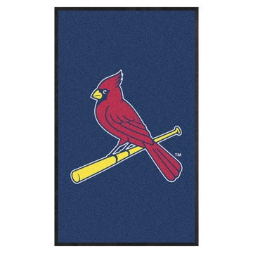 Wholesale-St. Louis Cardinals 3X5 High-Traffic Mat with Durable Rubber Backing MLB Commercial Mat - Portrait Orientation - Indoor - 33.5" x 57" SKU: 9866