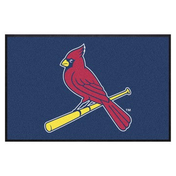 Wholesale-St. Louis Cardinals 4X6 High-Traffic Mat with Durable Rubber Backing MLB Commercial Mat - Landscape Orientation - Indoor - 43" x 67" SKU: 9867