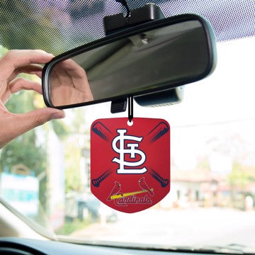 Wholesale-St. Louis Cardinals Air Freshener 2-pk MLB Interior Auto Accessory - 2 Piece SKU: 61558