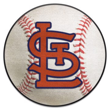 Wholesale-St. Louis Cardinals Baseball Mat MLB Accent Rug - Round - 27" diameter SKU: 20338