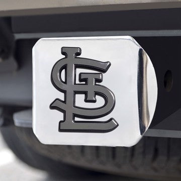 Wholesale-St. Louis Cardinals Chrome Hitch Cover MLB Chrome Emblem on Chrome Hitch - 3.4" x 4" SKU: 28667
