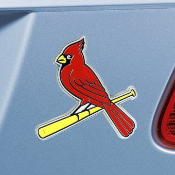 Wholesale-St. Louis Cardinals Emblem - Color MLB Exterior Auto Accessory - Color Emblem - 3.2" x 3" SKU: 26717
