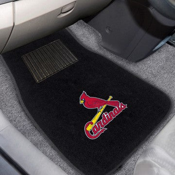 Wholesale-St. Louis Cardinals Embroidered Car Mat Set MLB Auto Floor Mat - 2 piece Set - 17" x 25.5" SKU: 10751