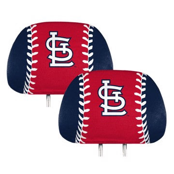 Wholesale-St. Louis Cardinals Printed Headrest Cover MLB Universal Fit - 10" x 13" SKU: 62001