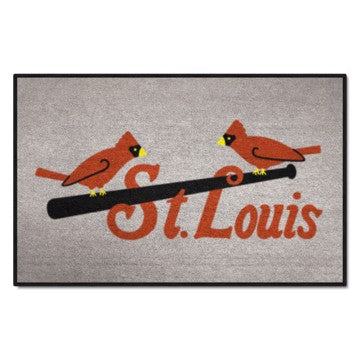 Wholesale-St. Louis Cardinals Starter Mat - Retro Collection MLB Accent Rug - 19" x 30" SKU: 1797